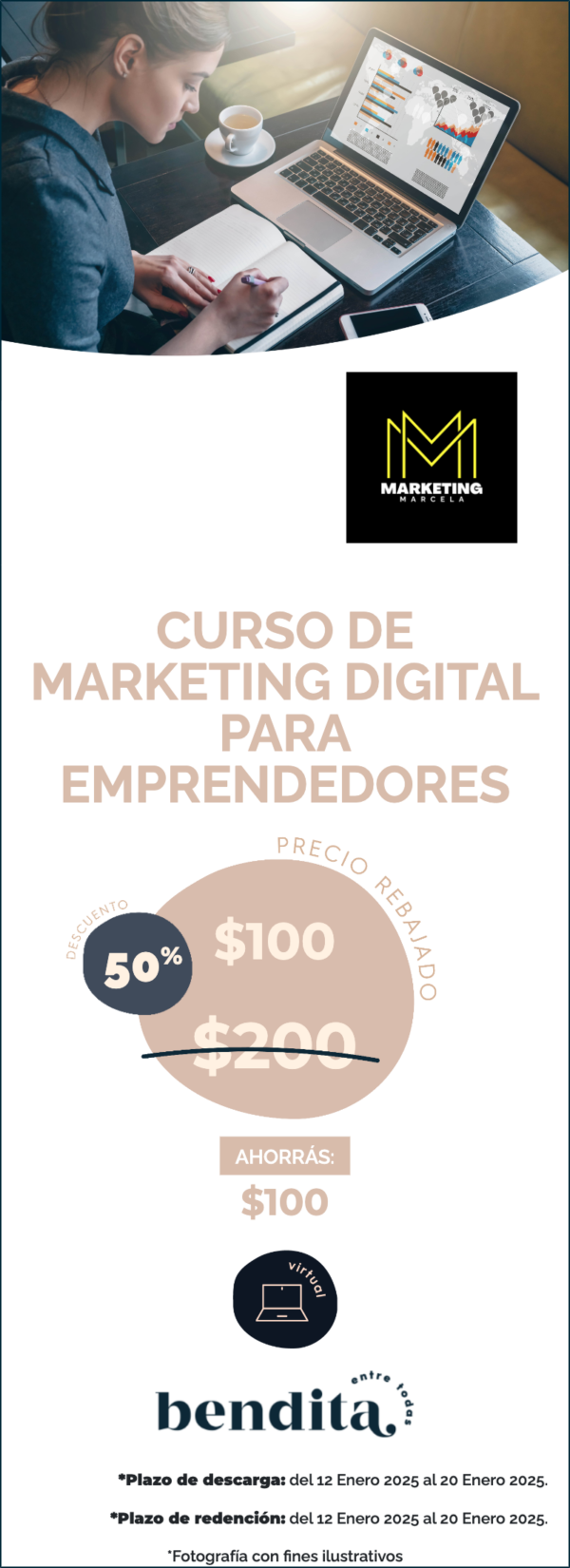 MARKETING MARCELA: 50% de descuento