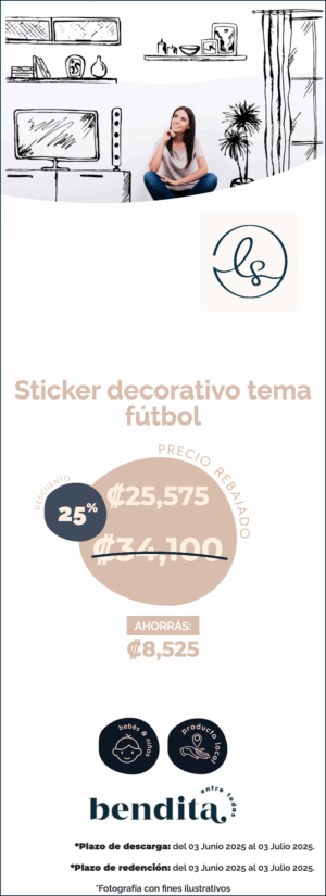 Lollipop Studio: Sticker decorativo - Fútbol