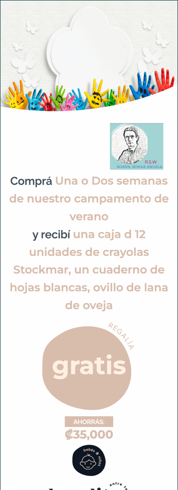 Escuela Waldorf Ciudad Colon: Campamento de Julio 2025 + combo de dibujo