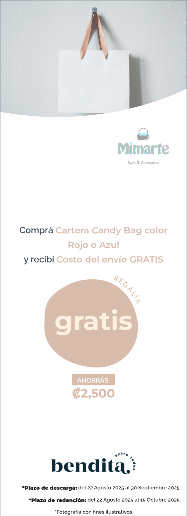 Mimarte Bags & Accesories: Envío Gratis Carterita Peq Roja o Azul