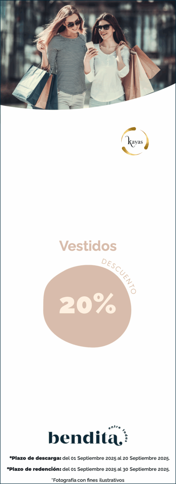 Kayas tienda de diseño sostenible: 20% de descuento en vestidos