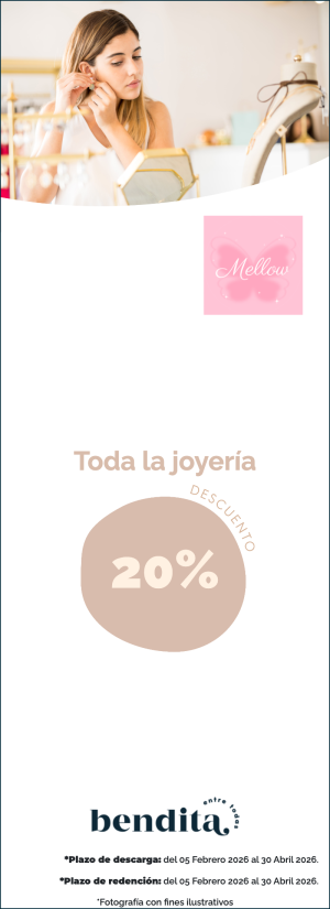 Mellow Jewelry: 20% de descuento en toda la tienda