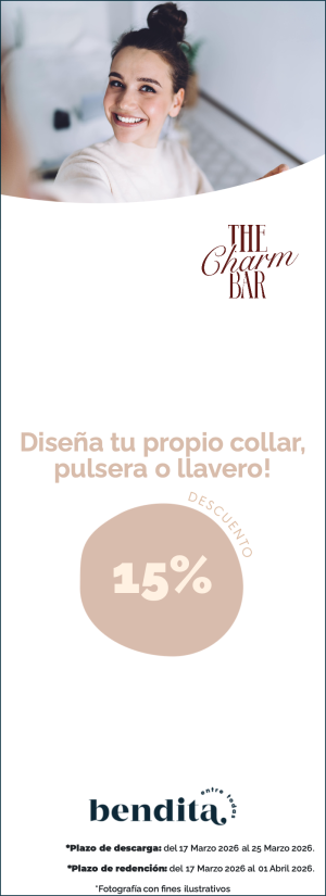 The Charm Bar: 15% de descuento en tu compra!