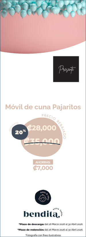 Presente: Móvil de cuna Pajarito