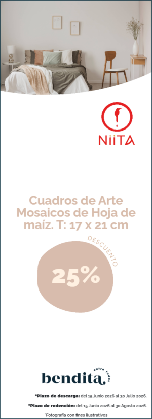 Niita Handmade: Cuadro Arte de Mosaicos de Hoja de Maiz