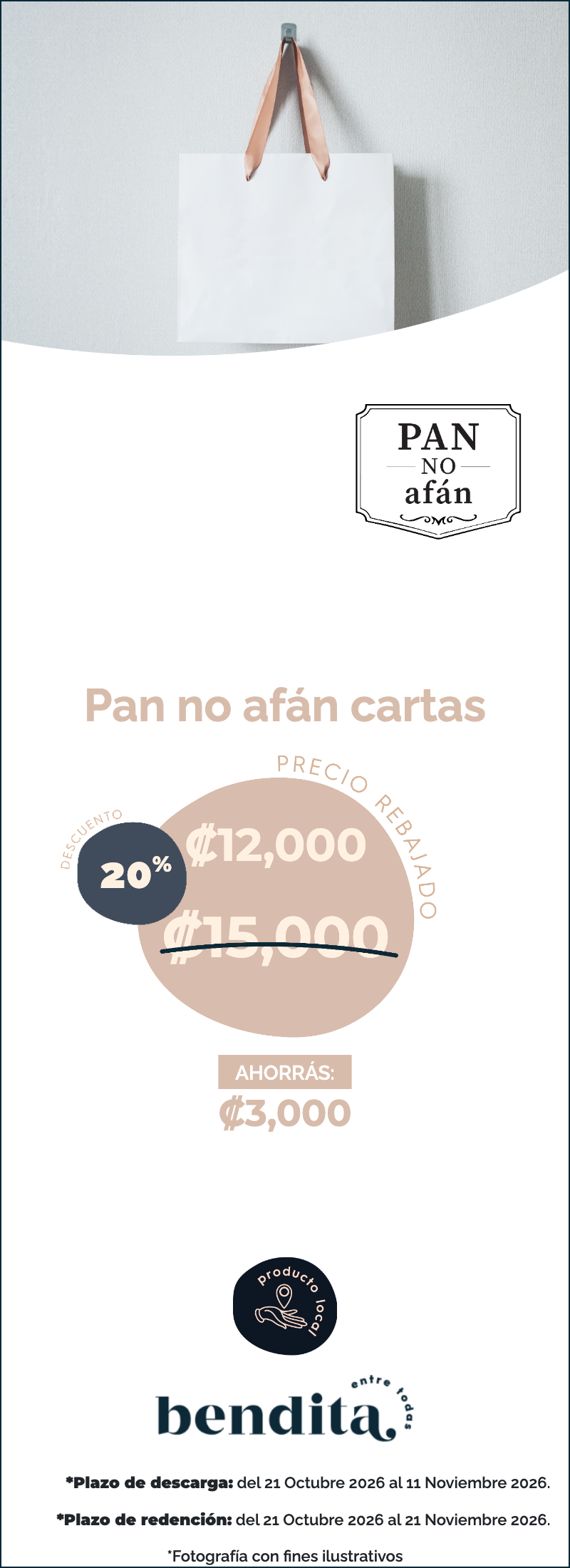 Pan no Afán: Descuento 20%